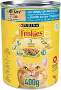 FRISKIES TUNA,CHIC,VEGE & MILK 400G