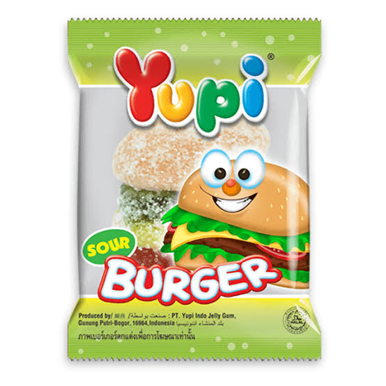 YUPI BURGER GUMMY CANDY SOUR