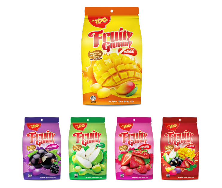 100 FRUIT GUMMY
