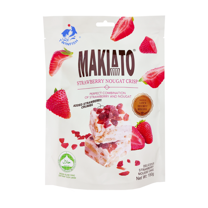 MAKIATO STRAWBERRY NAUGAT CRISP 150G